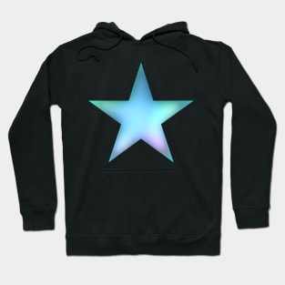 Star - Azur - blue Hoodie